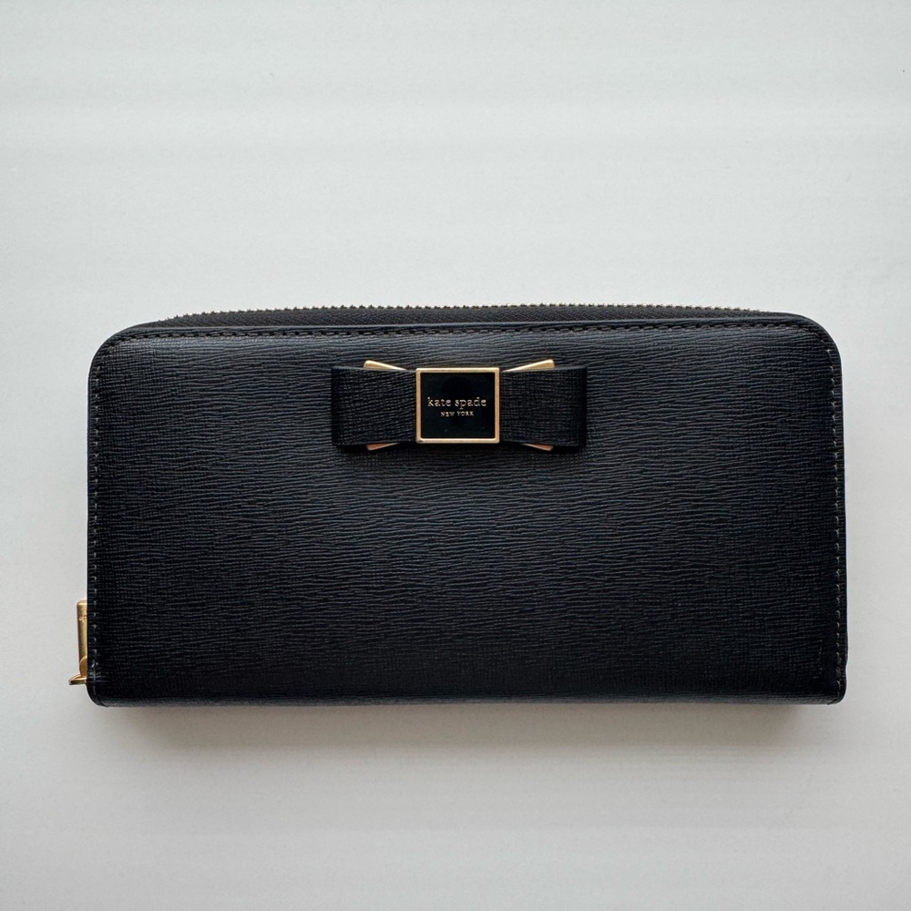 Kate Spade Black Zip-Around Wallet
